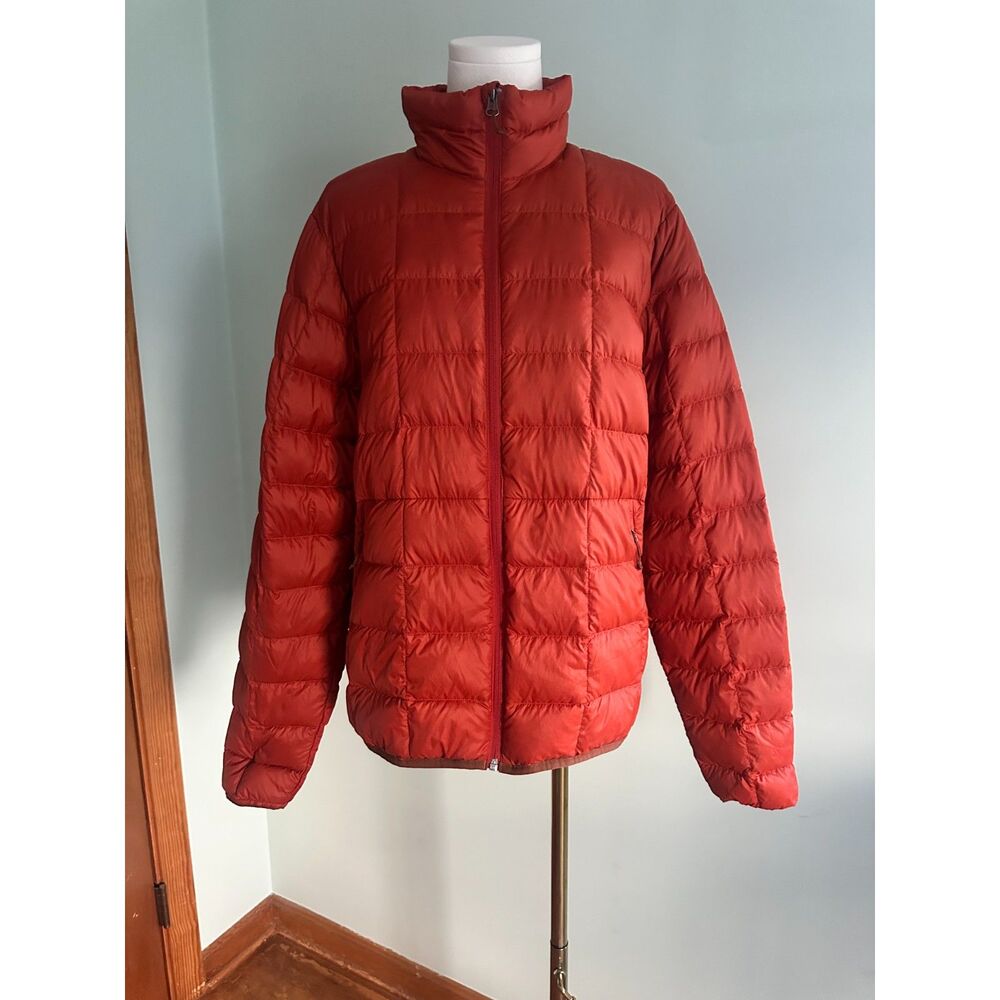 REI Co-op Men's 650 Down Jacket 2.0 Puffer Orange Size Small Excellent Condition